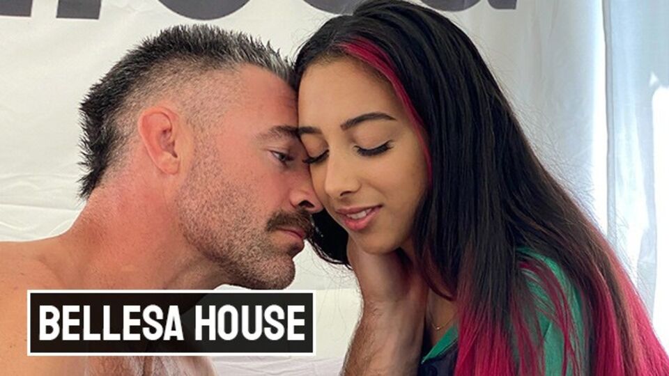 Charles Dera and Kiarra Kai's sidefuck smut by Bellesa Films