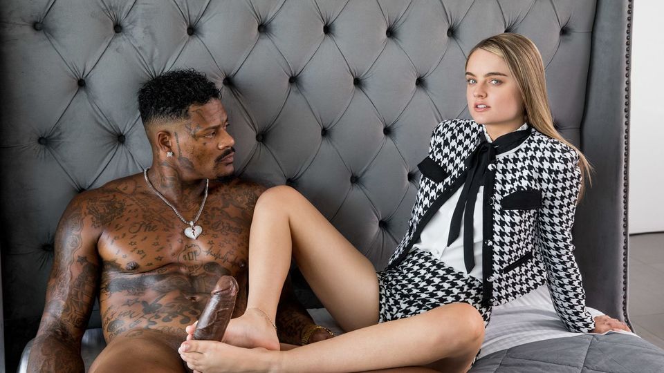 Lexie Fux's legs on shoulders porn by Blacked.Com