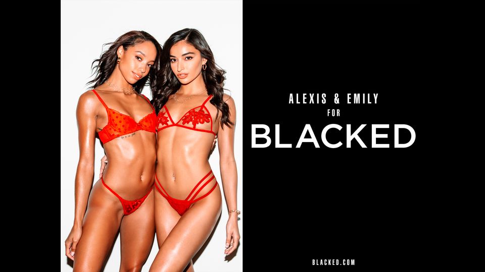 Film a tre con instancabile Emily Willis e Alexis Tae di Blacked.Com