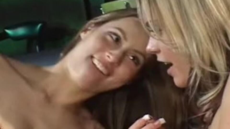 Blonde trailer with pure Jassie and Mandy Fox from Lesbian Fantasies