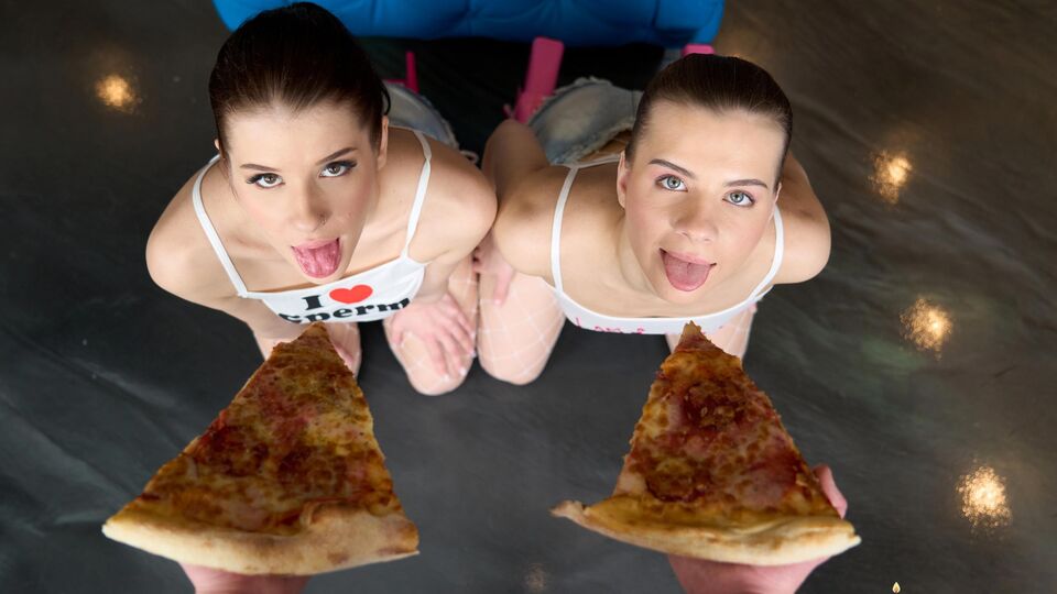 Escena con la radiante Mia Mi y Sophie Weber con con curvas de OnlyTarts