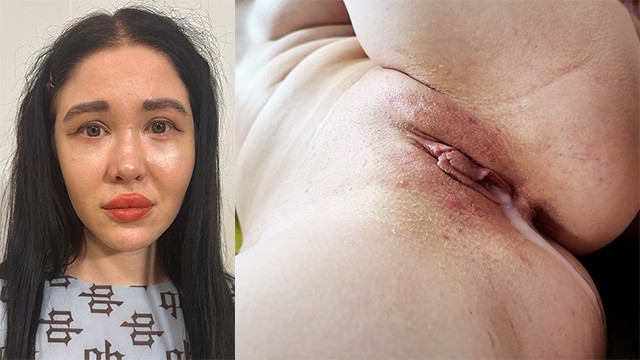 Dripping creampie porn with sophisticated model from Cumrotic