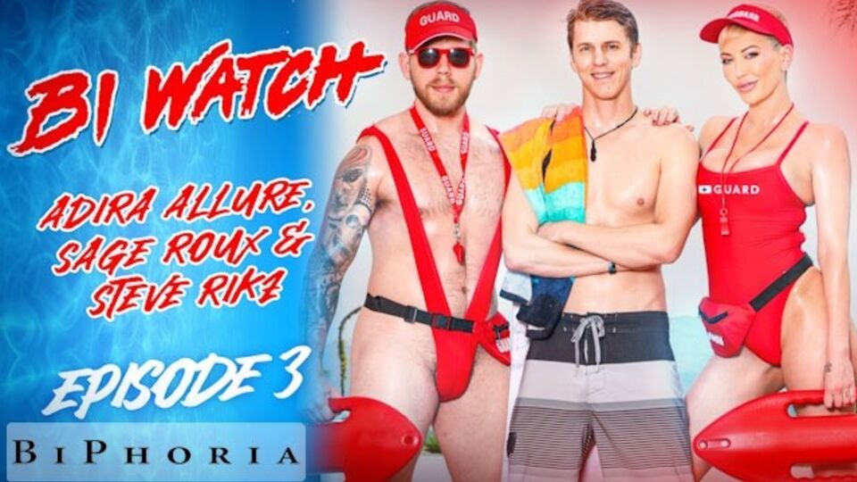 Adira Allure and Steve Rickz's bisexual couple video by Biphoria