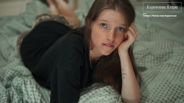 Kuporovaa's brunette freckles smut