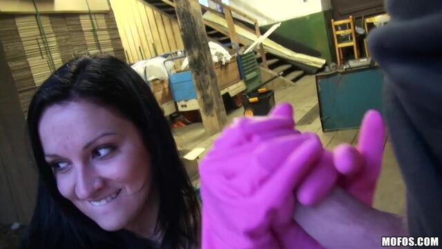 An awesome Clair Brooks is enjoying hardcore fuck in the doggy style