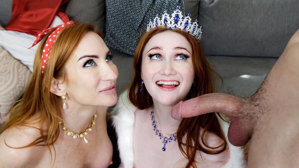 La disponible Sophia Locke y Scarlet Skies en acción de MILF