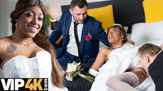 Bride 4K featuring Stanley Johnson and Vicky Menage's shaved porn