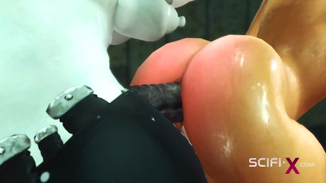 Azione hd con affamata di sesso femmina di Scifi-X