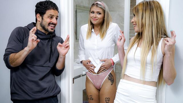 Two young blondes Tiffany Fox and Juliana Marie love this cock