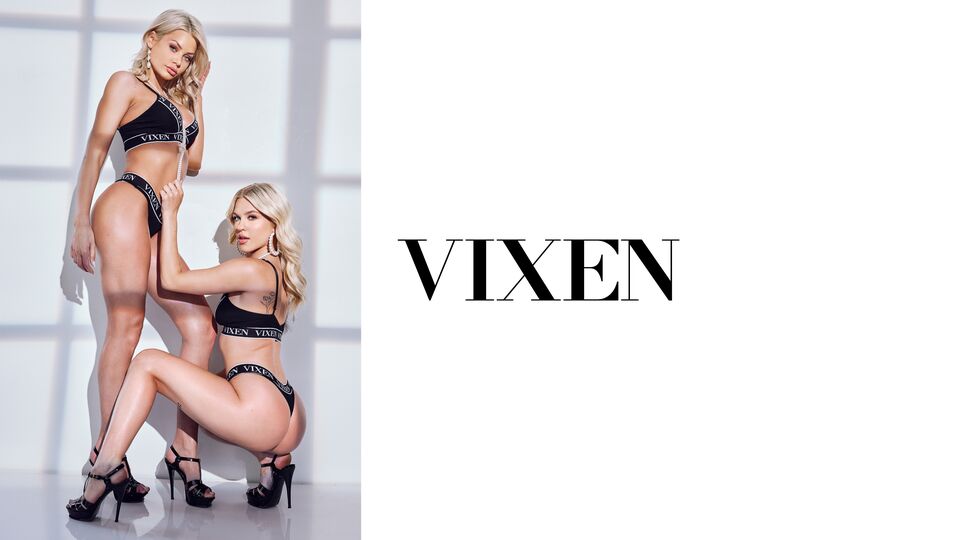 Fogosa Jazlyn Ray e Riley Steele - de quatro gravação - Vixen